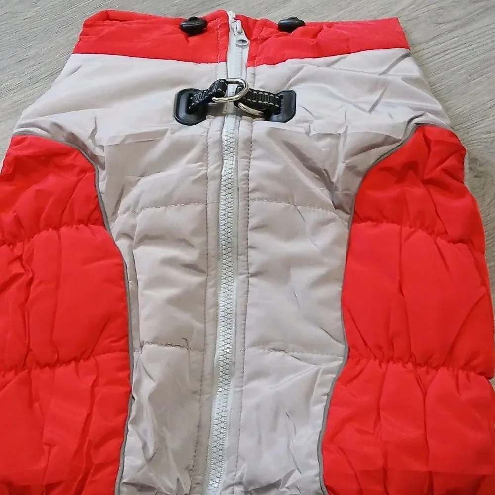 Dog Winter Coat Jacket Waterproof Warm Outfit Reflective Design SZ 4XL NIP